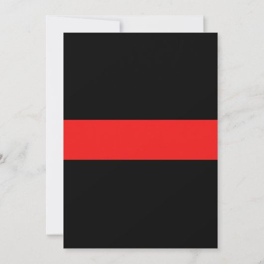 消防士旗結婚式招待状 招待状 (裏面)