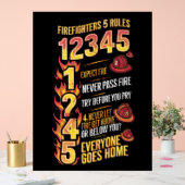 消防士法規勇敢の規則 アクリルサイン (ウェディング)