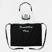 消防士消防士のタトゥーのロゴ エプロン (正面)