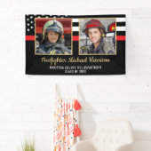 消防士消防士院卒業式消防士写真 横断幕 (インサイチュ)