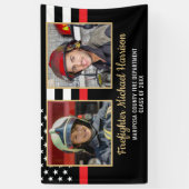 消防士消防士院卒業式消防士写真 横断幕 (縦)