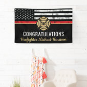 消防士消防士院旗艦卒業パーティー 横断幕 (インサイチュ)