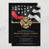 消防士消防士院消防士会 招待状 (正面/裏面)