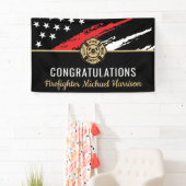 消防士消防士院赤線旗卒業 横断幕 (インサイチュ)