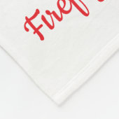 消防士消防署卒業消防士 フリースブランケット (角)