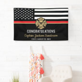 消防士消防署消防士の退職 横断幕 (インサイチュ)