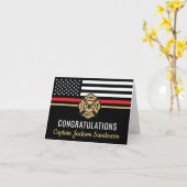 消防士消防署退職消防士 カード (黄色い花)