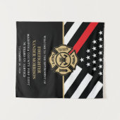 消防士消防署退職消防士 タペストリー (正面(横))