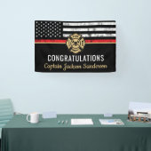 消防士消防署退職消防士 横断幕 (トレードショー)