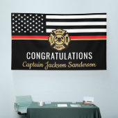 消防士消防署退職消防士 横断幕 (トレードショー)