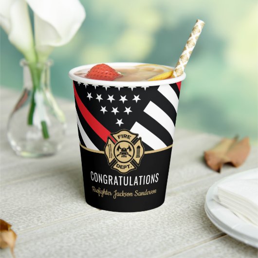 消防士消防署退職消防士 紙コップ (インサイチュ)