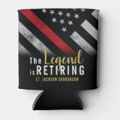 消防士消防署退職消防士 缶クーラー (正面)