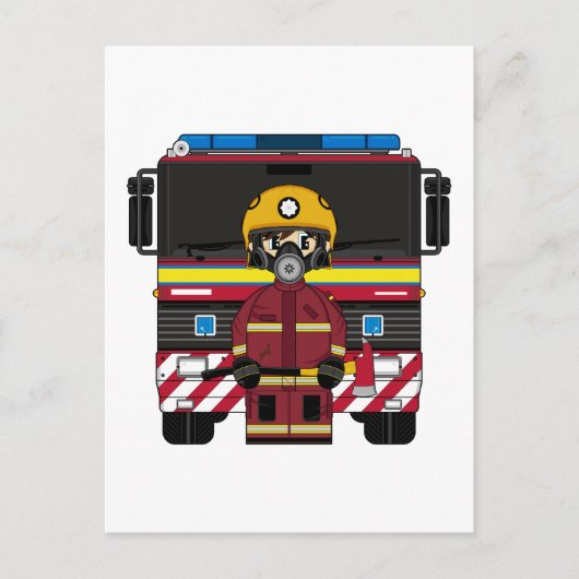 消防士用はがき ポストカード (正面)