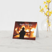 消防士用ハンドラインカード（名入れ） カード (黄色い花)