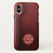 消防士用印刷革 Case-Mate iPhoneケース (裏面)
