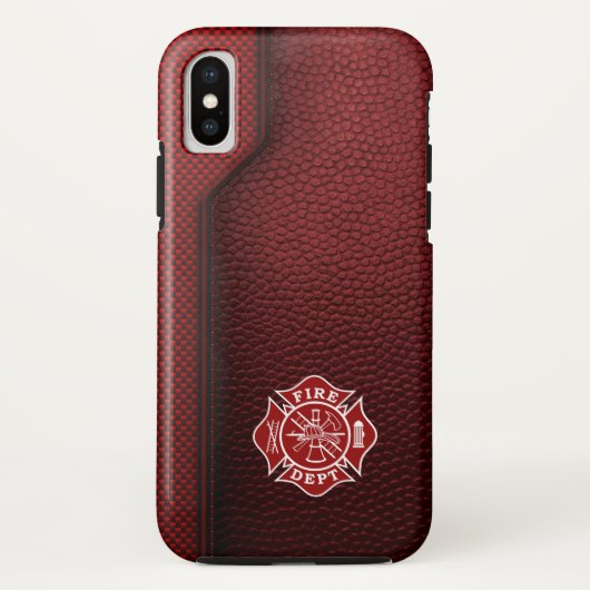消防士用印刷革 Case-Mate iPhoneケース (裏面)