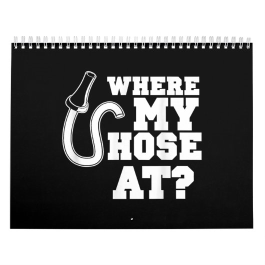 消防士用消防ホース成人ユーモア カレンダー (カバー)