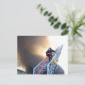 消防士登山はしご ポストカード (スタンド正面)