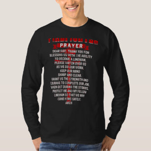消防士祈りの言葉クリスチャン消防士パパフスバン Tシャツ