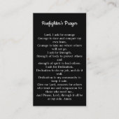 消防士祈りの言葉ファイアマンシンレッドライン 名刺 (正面)