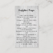 消防士祈りの言葉薄い赤線ファイアーマン 名刺 (正面)