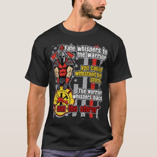 消防士私は嵐です Tシャツ (正面)