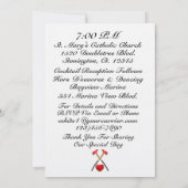 消防士結婚式招待状 招待状 (裏面)