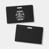 消防士訓練中 斧 ガスマスク志願者 バッジ (正面＆裏面)