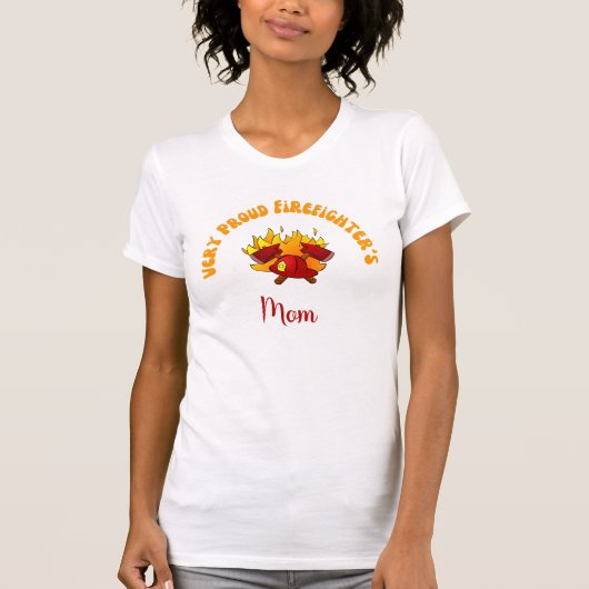 消防士誇りを持ったか消防士のTシャツ Tシャツ (正面)
