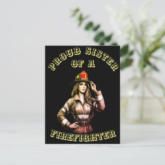 消防士誇りを持ったハイテクの姉妹 ポストカード (スタンド正面)