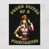 消防士誇りを持ったハイテクの姉妹 ポストカード (正面)