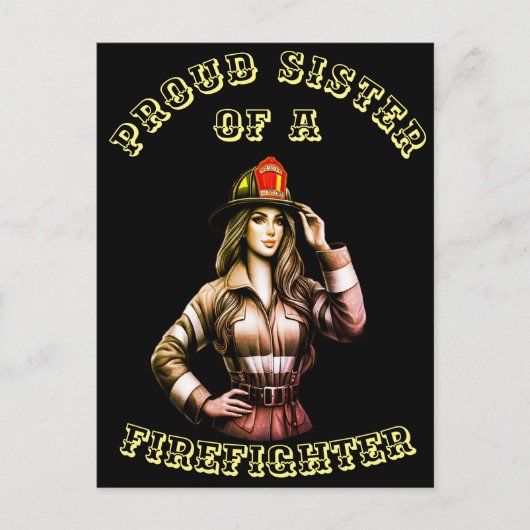 消防士誇りを持ったハイテクの姉妹 ポストカード (正面)