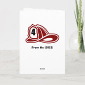 消防士誕生日 カード (裏面)