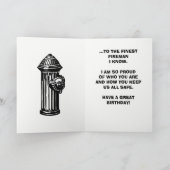 消防士誕生日 カード (内部)