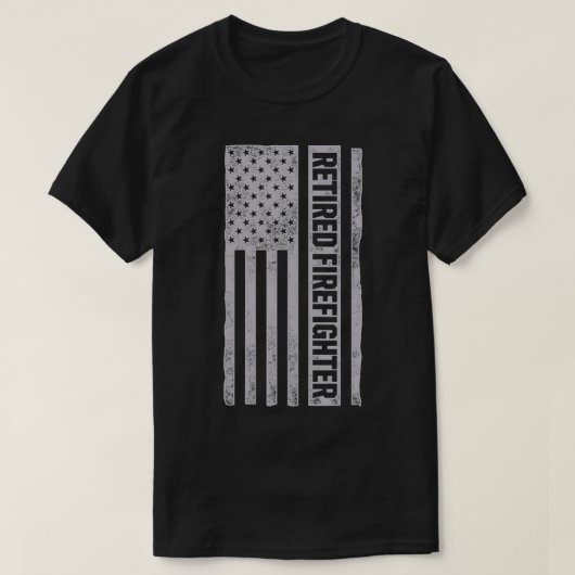 消防士退職したが消防士の退職を指示 Tシャツ (デザイン正面)
