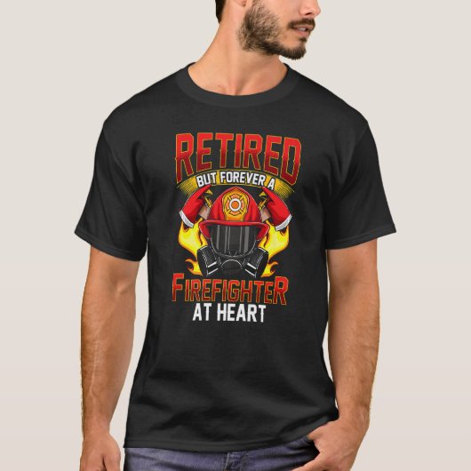 消防士退職した消防士 Tシャツ (正面)