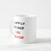 消防士退職した コーヒーマグカップ (正面左)