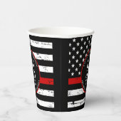 消防士退職パーティーカスタムシンレッドライン 紙コップ (右)