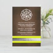 消防士退職パーティー招待状 招待状 (スタンド正面)