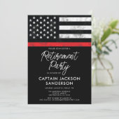 消防士退職パーティー 消防署 招待状 (スタンド正面)