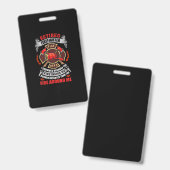 消防士退職者の贈男性へり物2021引用文 バッジ (正面＆裏面)