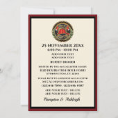 消防士退職 / 表彰式招待状 招待状 (裏面)