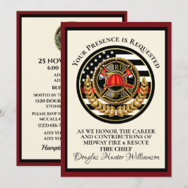 消防士退職 / 表彰式招待状 招待状