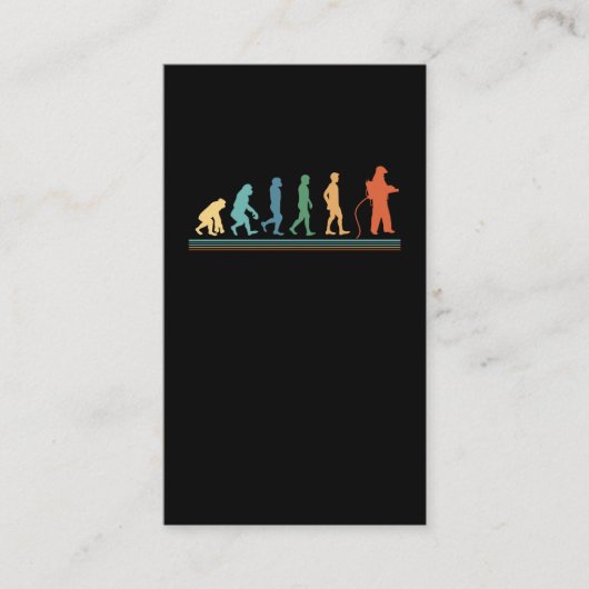 消防士進化の夕焼け消防士 名刺 (正面)