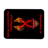 消防士鑑賞月 マグネット (横)