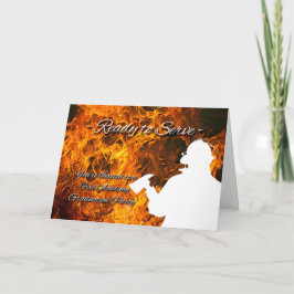 消防士院卒業パーティー招待状 カード