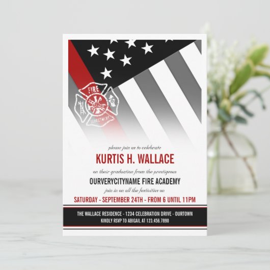 消防士院卒業党 招待状 (スタンド正面)