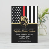 消防士院卒業赤旗消防士 招待状 (スタンド正面)