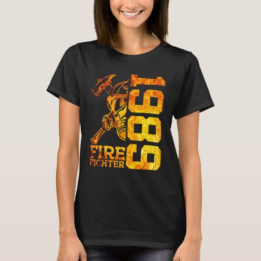 消防士1989 33年消防旅団33誕生 Tシャツ (正面)