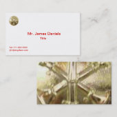 消防士3ブグル金ゴールドメダリオン 名刺 (正面/裏面)